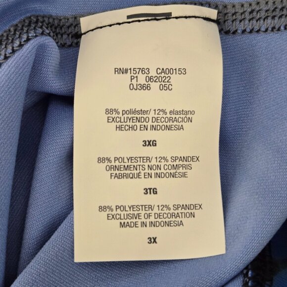 NWT | Just My Size JMS Active Blue Butterfly Print Capri Leggings | 3XL - Picture 5 of 6